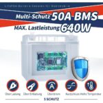 Timeusb 12V 50Ah LiFePO4-Akku mit M8-Anschluss