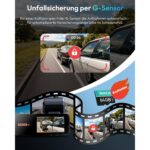 BOTSLAB G980H Dashcam 4K vorne und 2K hinten