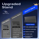EVICIV tragbarer Monitor mit 18,5 Zoll Full-HD-Display, ausgeklapptem Ständer und gepolsterter Transporthülle