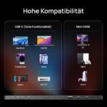 ARZOPA Z1FC tragbarer Monitor mit 16,1 Zoll Display und ausgeklapptem Standfuss