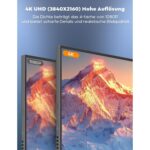 HONGO tragbarer 4K-Monitor mit 17,3 Zoll Display und magnetischer Schutzhülle als Aufsteller