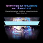 KTC U27T6 27-Zoll-4K-Monitor mit schmalem Rahmen auf Standfuss, Rückseite in Kohlefaseroptik