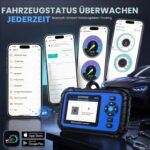 AUTOPHIX DM5900 OBD2-Diagnosegerät mit Batterietestklemmen und Farbdisplay