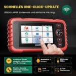 LAUNCH CRP129X V3.0 OBD2-Diagnosegerät mit 5-Zoll-Touchscreen und OBD-Anschlusskabel
