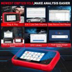 LAUNCH CRP123i V3.0 Elite OBD2-Diagnosegerät mit 5-Zoll-Touchscreen, Schutzhülle und OBD-Diagnosestecker