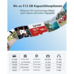 Lexar microSDXC Speicherkarte 128 GB mit beiliegendem SD-Adapter