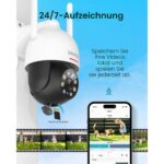 DEKCO DC5L 2K PTZ-Überwachungskamera für aussen im Dome-Gehäuse mit Flutlicht