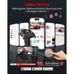 REDTIGER F7N Touch Dashcam mit Touchscreen und separater Heckkamera