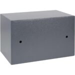 HMF Möbeltresor 49200-11 in Anthrazit mit Doppelbartschloss, Aussenmass 31 x 20 x 20 cm