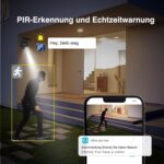 Xega S20 Überwachungskamera mit Solarpanel und schwenkbarem Kopf an einer Hauswand