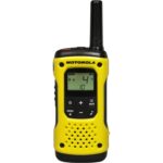 Motorola TLKR T92 H2O PMR446-Funkgerät in Schwarz und Gelb als 2er-Set mit Tragetasche