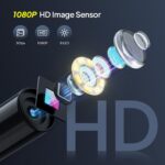 Qimic G30M Endoskopkamera mit 4,3-Zoll-Display, 8-mm-Kamerakopf und aufgerolltem 5-Meter-Kabel
