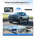 AUTO-VOX Solar3A Plus Funk-Rückfahrkamera mit Solarpanel und 5-Zoll-Monitor