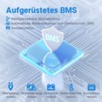 Redodo 12V 100Ah LiFePO4-Untersitz-Akku mit Bluetooth