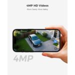Hiseeu 2K Solar-Überwachungsset mit vier Akkukameras und NVR