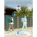 Hiseeu 3MP WLAN-Überwachungsset mit Dual-Objektiv-Kameras