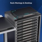 YuanLey 26-Port PoE-Switch mit 24 Ports zu 2,5 Gbit/s und zwei 10-Gigabit-SFP+-Steckplätzen