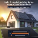 Solarway 500-W-Solarmodul in bifazialer Glas-Glas-Bauweise, Full Black mit Aluminiumrahmen
