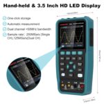 HANMATEK HO52 Handoszilloskop mit 50 MHz, zwei Kanälen und 3,5-Zoll-Display