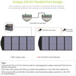 ALLPOWERS SP029 faltbares Solarmodul mit 140 Watt, aufgeklappt