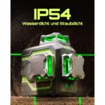 LasGoo LG-3D Linienlaser mit drei 360-Grad-Ebenen in grünem Strahl