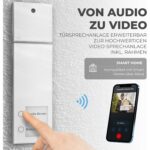 Telegärtner DoorLine Slim DECT Türstation mit Echtglasfront in Anthrazit