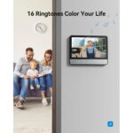 TMEZON Video-Türsprechanlage 4-Draht mit zwei 7-Zoll-Monitoren