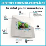 m-e Vistadoor Vistus Video-Türsprechanlage mit Aluminium-Aussenstation und 7-Zoll-Monitor