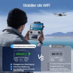 Holy Stone HS360E Drohne im Flug mit ausgeklappten Auslegern