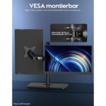 HONGO tragbarer 4K-Monitor mit 17,3 Zoll Display und magnetischer Schutzhülle als Aufsteller