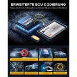 THINKCAR ThinkScan 689BT OBD2-Diagnosegerät mit 8-Zoll-Tablet und Bluetooth-Dongle für den OBD-Anschluss