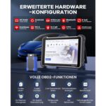 MUCAR 892BT OBD2-Diagnosegerät mit 8-Zoll-Tablet, Bluetooth-Dongle und Zubehör