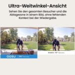 aosu Video-Türklingel in Weiss mit Kamera und Basisstation aosuBase Mini