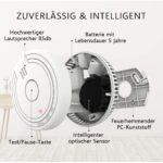 ELRO FS1805M Rauchwarnmelder in Weiss mit Magnethalterung aus dem Zehnerset