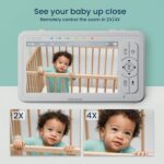 Babysense HDS2 Babyphone mit 5-Zoll-Elterneinheit und schwenkbarer Kamera mit Nachtlicht