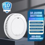 XINDUM SM01 Rauchmelder 6er Set in weiss mit Magnethalterung und 10-Jahres-Batterie