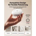 X-Sense SWS54 Wassermelder in Weiss mit Basisstation und flachem Wassersensor