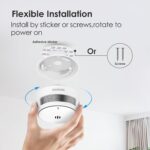 Wisualarm S05-A Rauchmelder mit 10-Jahres-Batterie an der Decke, 3er-Pack
