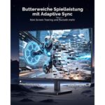 KTC 27-Zoll-Monitor mit QHD-Auflösung und mattem IPS-Panel auf dem Schreibtisch
