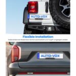 AUTO-VOX Solar3A Plus Funk-Rückfahrkamera mit Solarpanel und 5-Zoll-Monitor