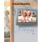 TMEZON 2-Draht Video-Türsprechanlage mit 7-Zoll-Monitor