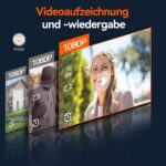 TMEZON WLAN Video-Türsprechanlage 1080p mit 7-Zoll-Monitor