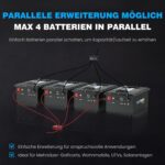 VATRER POWER 48V 105Ah LiFePO4-Akku im Metallgehäuse