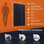 Solarway 460-W-Solarmodul bifazial in Glas-Glas-Bauweise mit Aluminiumrahmen