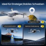 Holy Stone HS360D Drohne zusammengefaltet mit Fernsteuerung und zwei Akkus