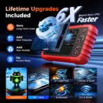 LAUNCH CRP123X V2.0 OBD2-Diagnosegerät als Handgerät mit 5-Zoll-Display, Frontansicht.