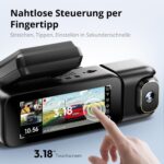 BOTSLAB 3-Kanal-Dashcam mit Innenraumkamera