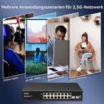 YuanLey YS25-1602P 18-Port PoE Switch mit 16 RJ45-Ports und zwei SFP+-Steckplätzen