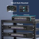 NICGIGA S25-2402N Netzwerk-Switch mit 24 Ports zu 2,5 Gbit/s und zwei SFP+-Steckplätzen im lüfterlosen Metallgehäuse