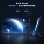 EVICIV tragbarer Monitor mit 18,5 Zoll Full-HD-Display, ausgeklapptem Ständer und gepolsterter Transporthülle